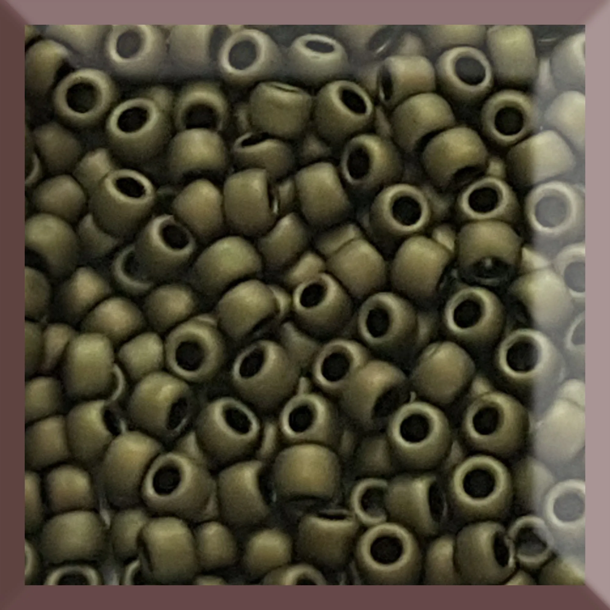 11/0 TR-617 Dark Olive Matte 10g/30g Round Toho Seed Beads - Beading Supply