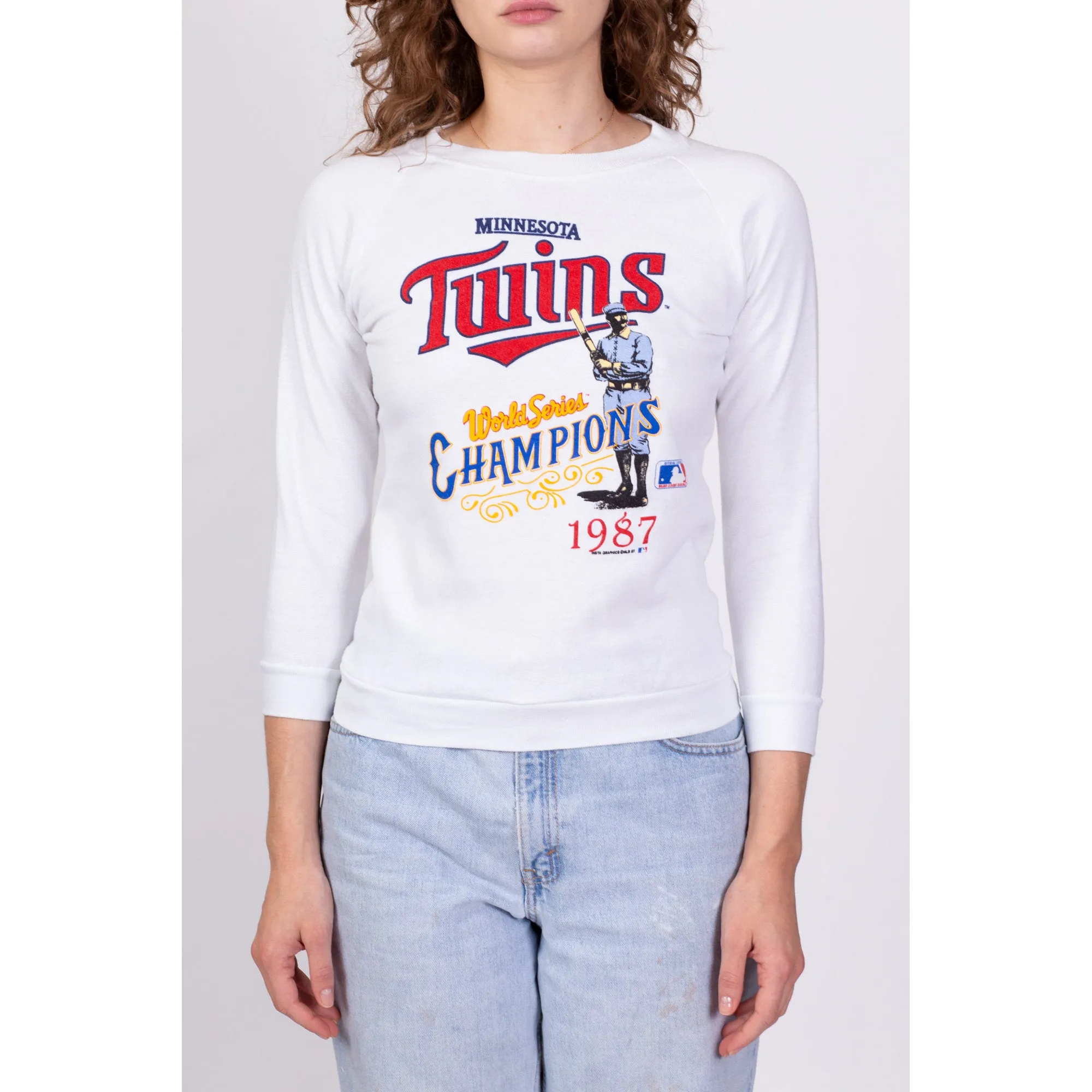 1987 Minnesota Twins World Series Sweatshirt - Petite Extra Small