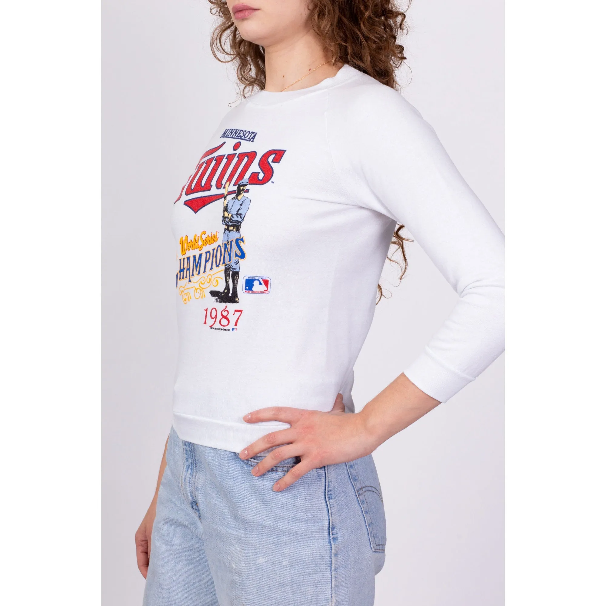 1987 Minnesota Twins World Series Sweatshirt - Petite Extra Small