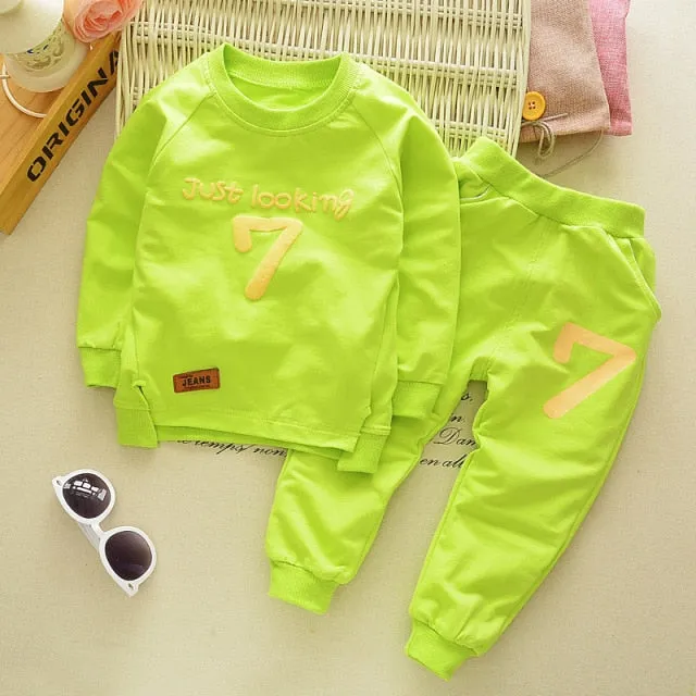 2Pcs/sets Children Infant Toddler Cotton Sportswear