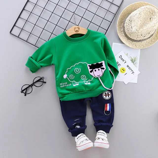 2Pcs/sets Children Infant Toddler Cotton Sportswear