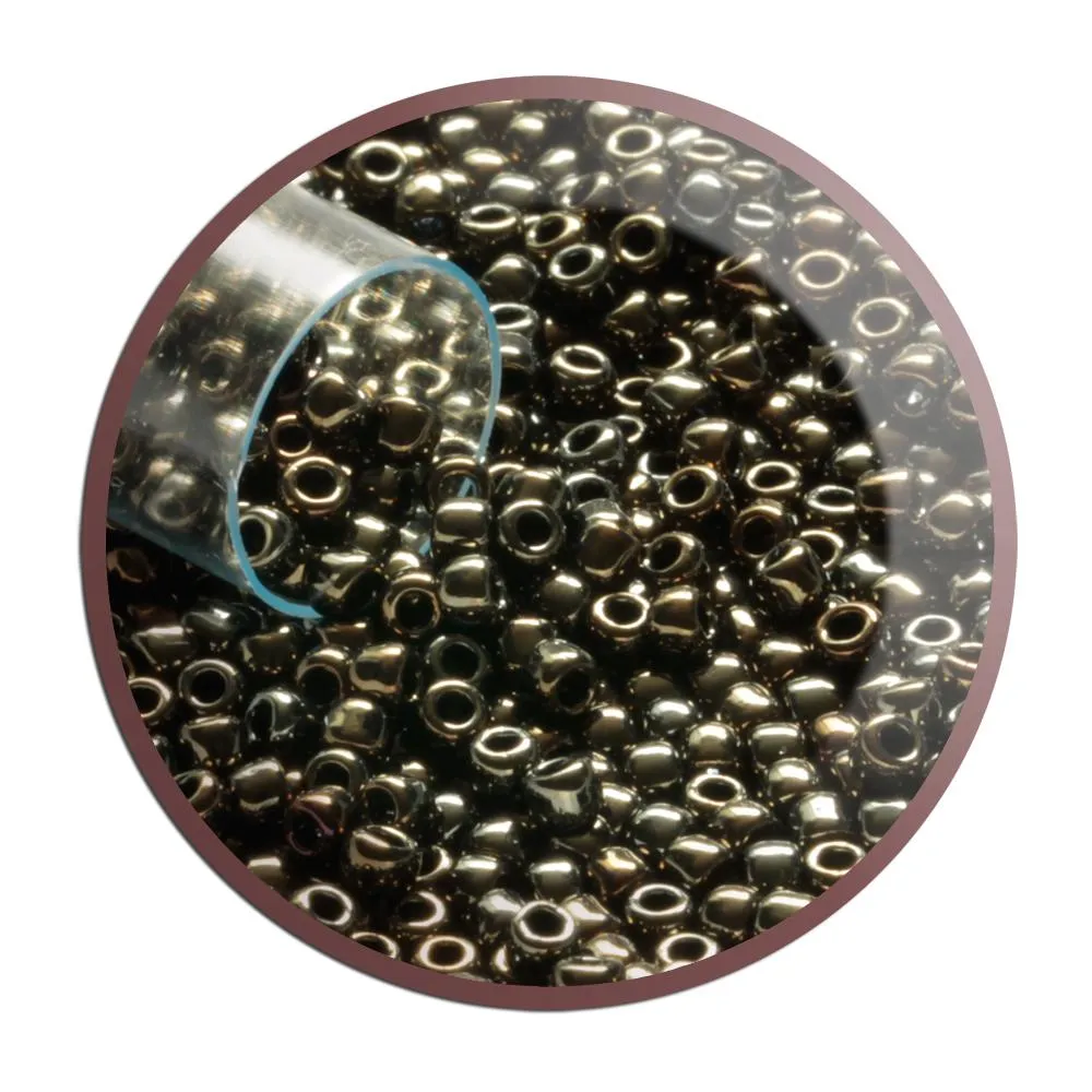 8/0 TR-83 Iris Brown Metallic 10g/30g Round Toho Seed Beads - Beading Supply