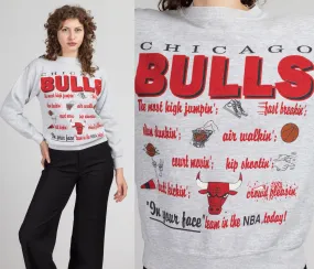 80s 90s Chicago Bulls Sweatshirt - Women's Medium, Men's XS