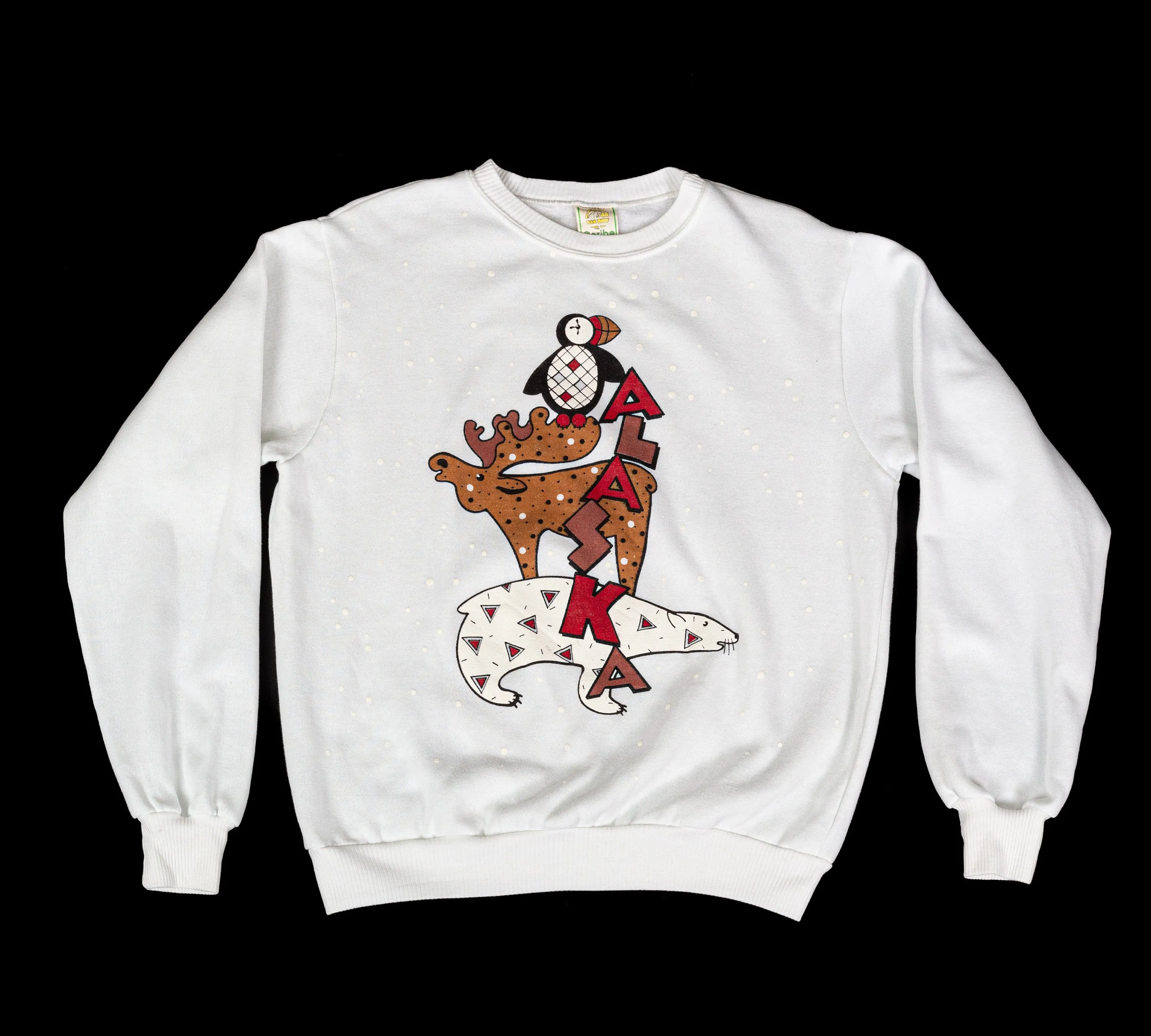 80s Alaska Animal Sweatshirt - Men's Medium, Women's Large