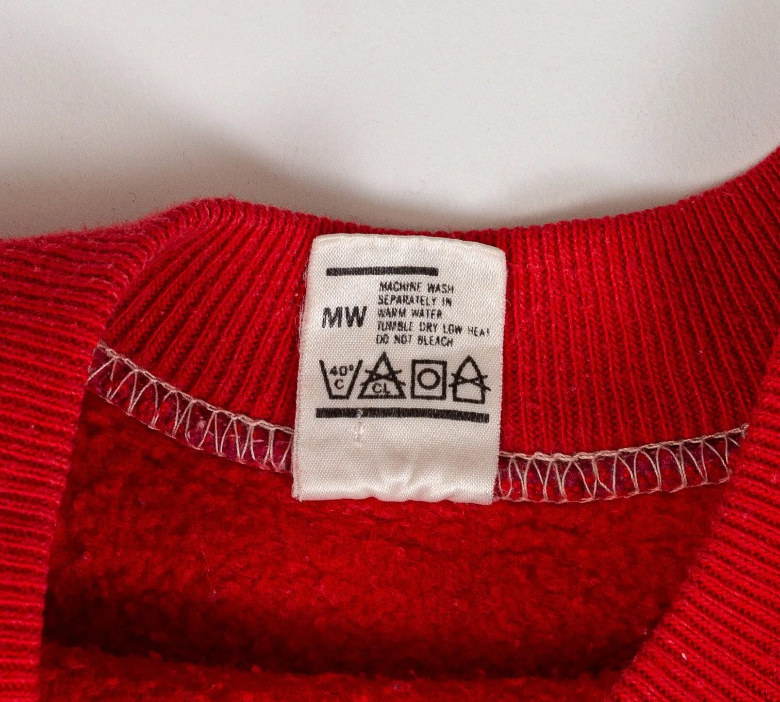 80s The Sierras Red Sweatshirt Dress - Small