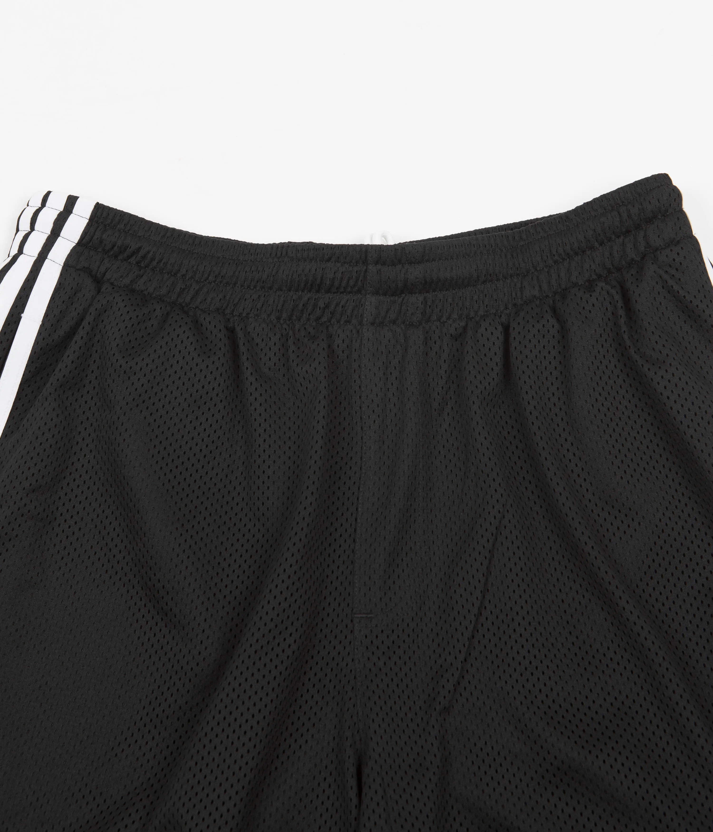 Adidas Mesh Shorts - Black / White / Pulse Lime