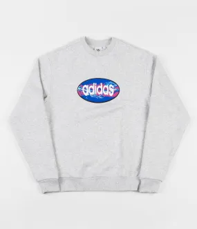 Adidas Oval Sweatshirt - Light Grey Heather