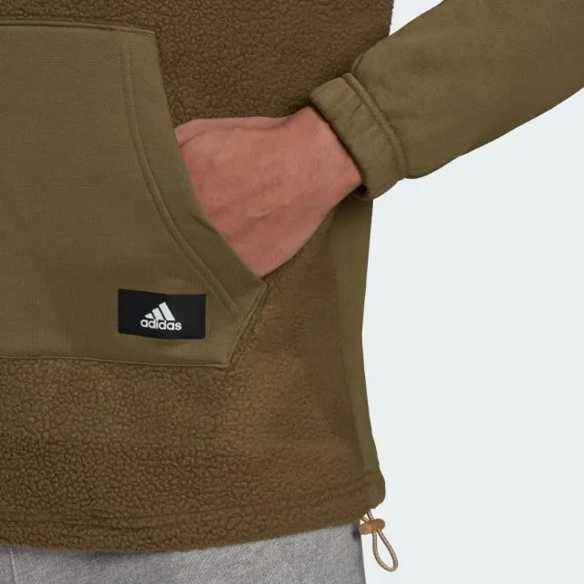 Adidas Sportswear Future Icons Winterized Quarter-Zip Men Lifestyle Sweatshirt Focus Olive