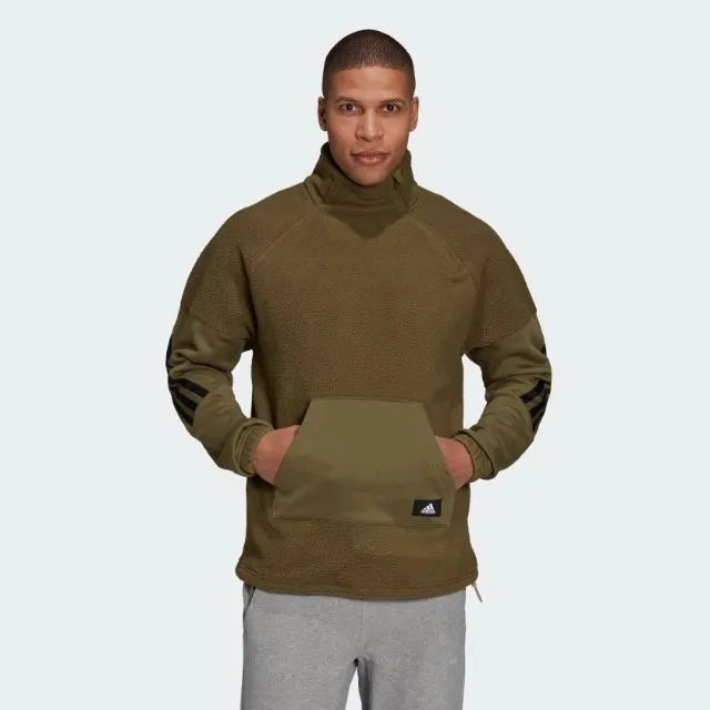 Adidas Sportswear Future Icons Winterized Quarter-Zip Men Lifestyle Sweatshirt Focus Olive