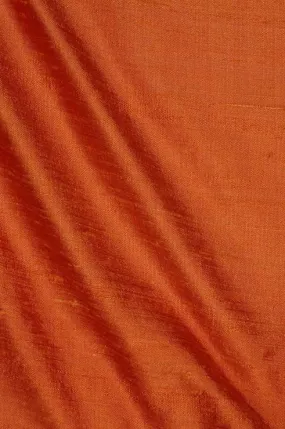 Apricot Dupioni Silk Fabric