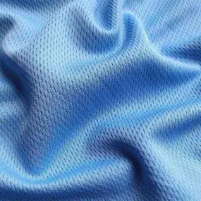 AWJ in Light Blue, Athletic Wicking Jersey Rice Mesh Fabric