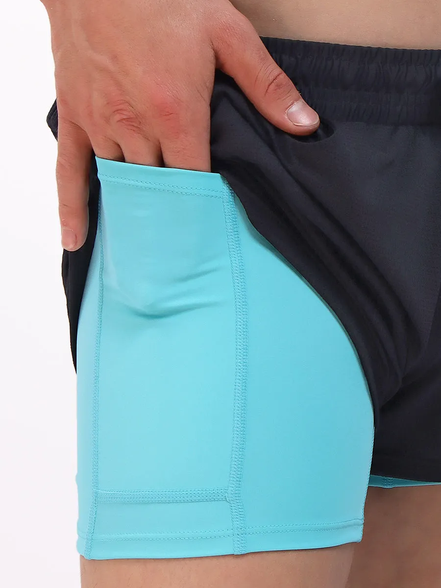 Body Force 2-in-1 Gym Shorts