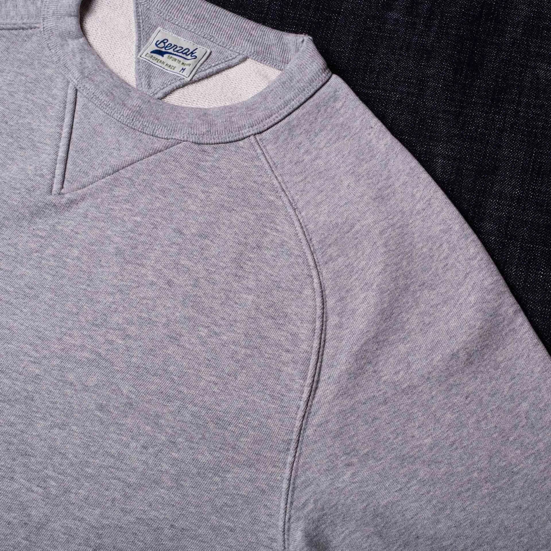 BS-09 CREW NECK heavy grey melee sweat [CORE]