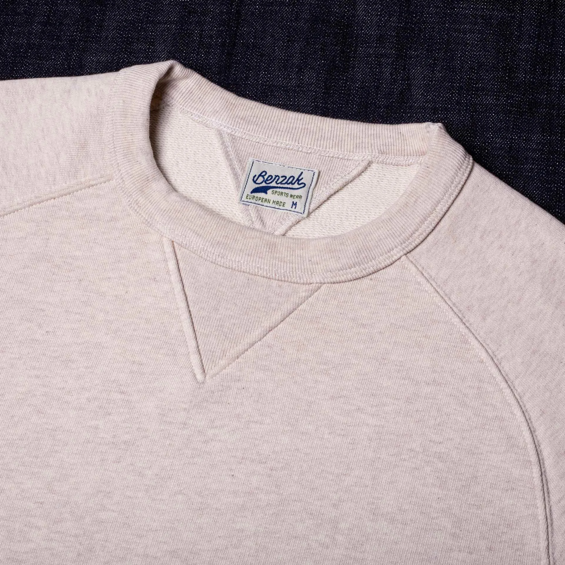 BS-09 CREW NECK heavy oatmeal melee sweat [CORE]