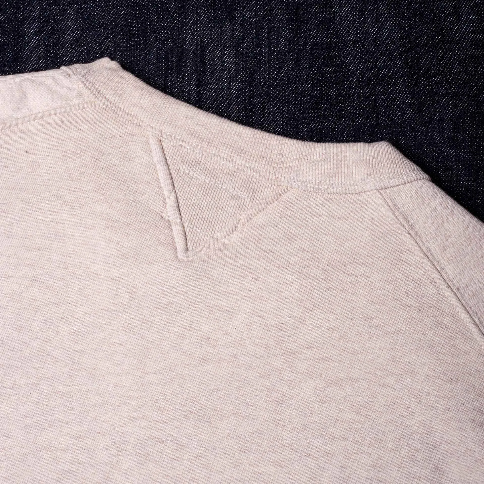 BS-09 CREW NECK heavy oatmeal melee sweat [CORE]