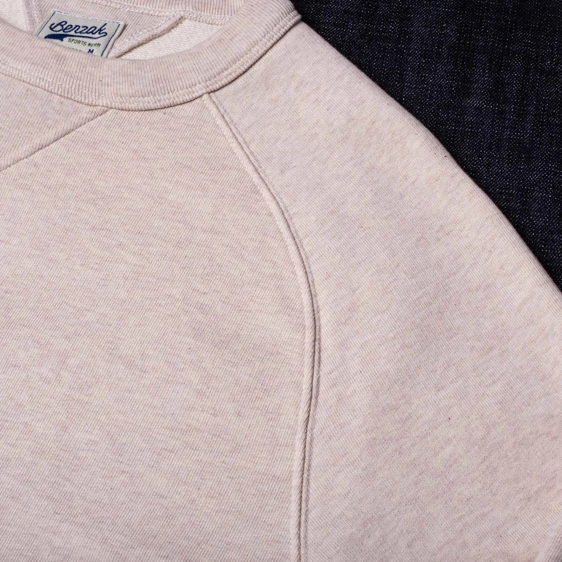 BS-09 CREW NECK heavy oatmeal melee sweat [CORE]