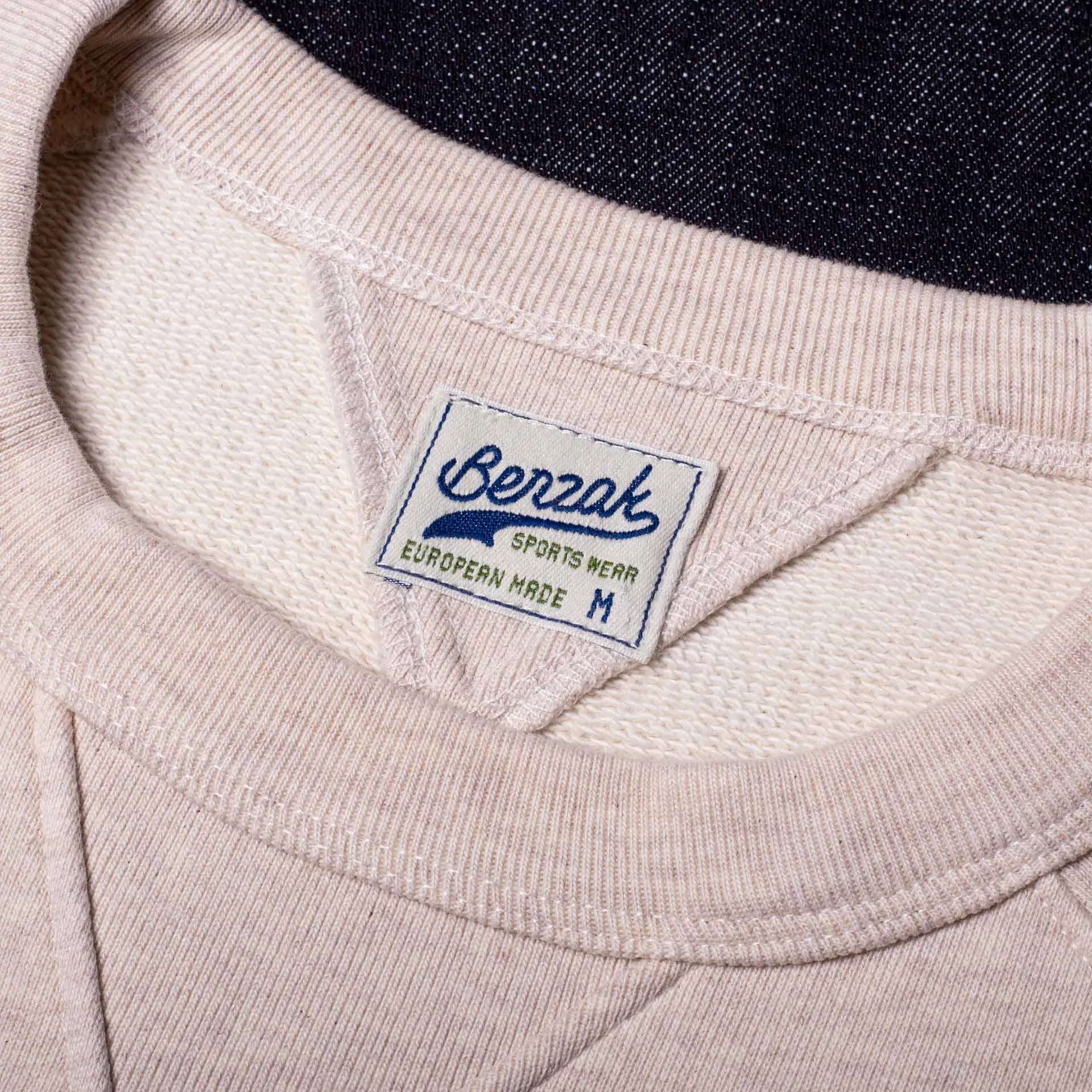 BS-09 CREW NECK heavy oatmeal melee sweat