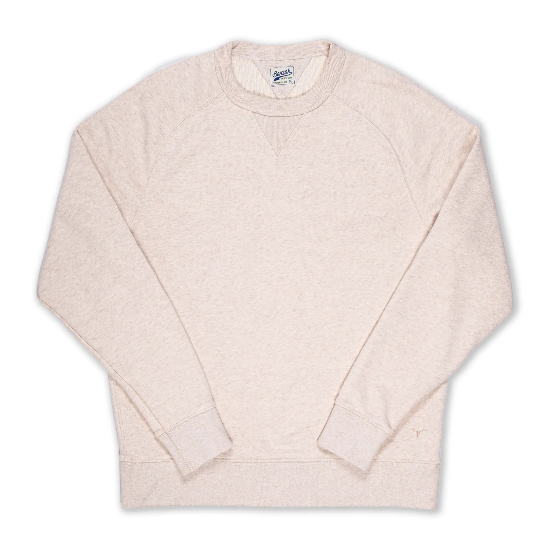 BS-09 CREW NECK heavy oatmeal melee sweat