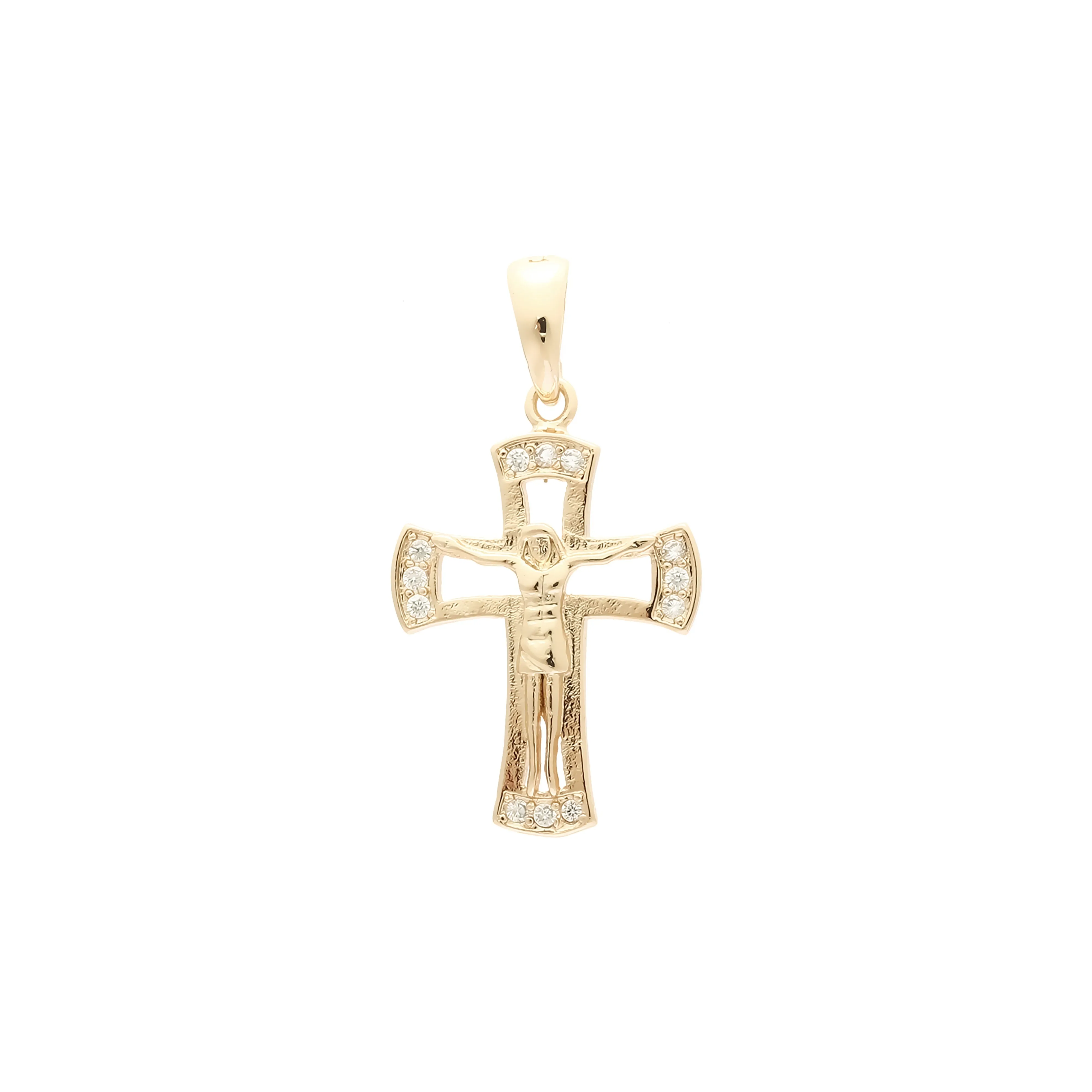 Catholic Maltese Cross pendant in Rose Gold & 14K Gold plating colors