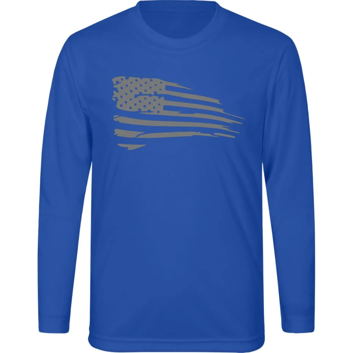 Distressed Flag Kids Zone Long Sleeve Tee