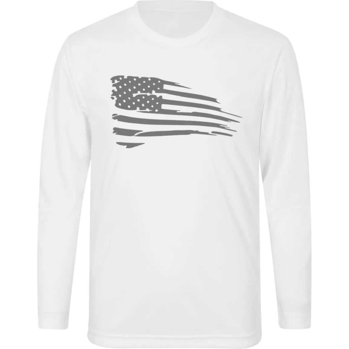 Distressed Flag Kids Zone Long Sleeve Tee