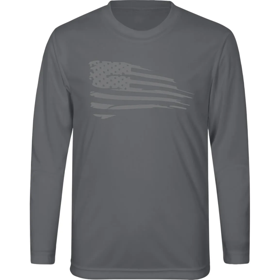 Distressed Flag Kids Zone Long Sleeve Tee