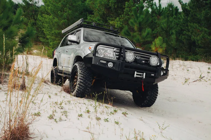 DOBINSONS 4X4 CLASSIC BLACK DELUXE BULLBAR FOR TOYOTA LAND CRUISER 200 SERIES 2008 TO 2015(BU59-3696)