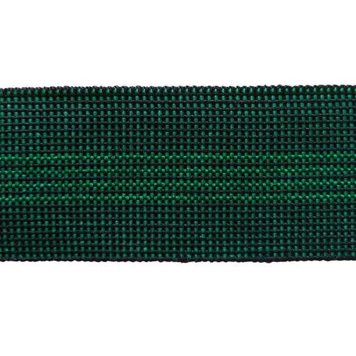 Green Elastic 4 Stripe Webbing per metre