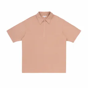 Lady White Co. Half-Zip Polo (Pink Glass)