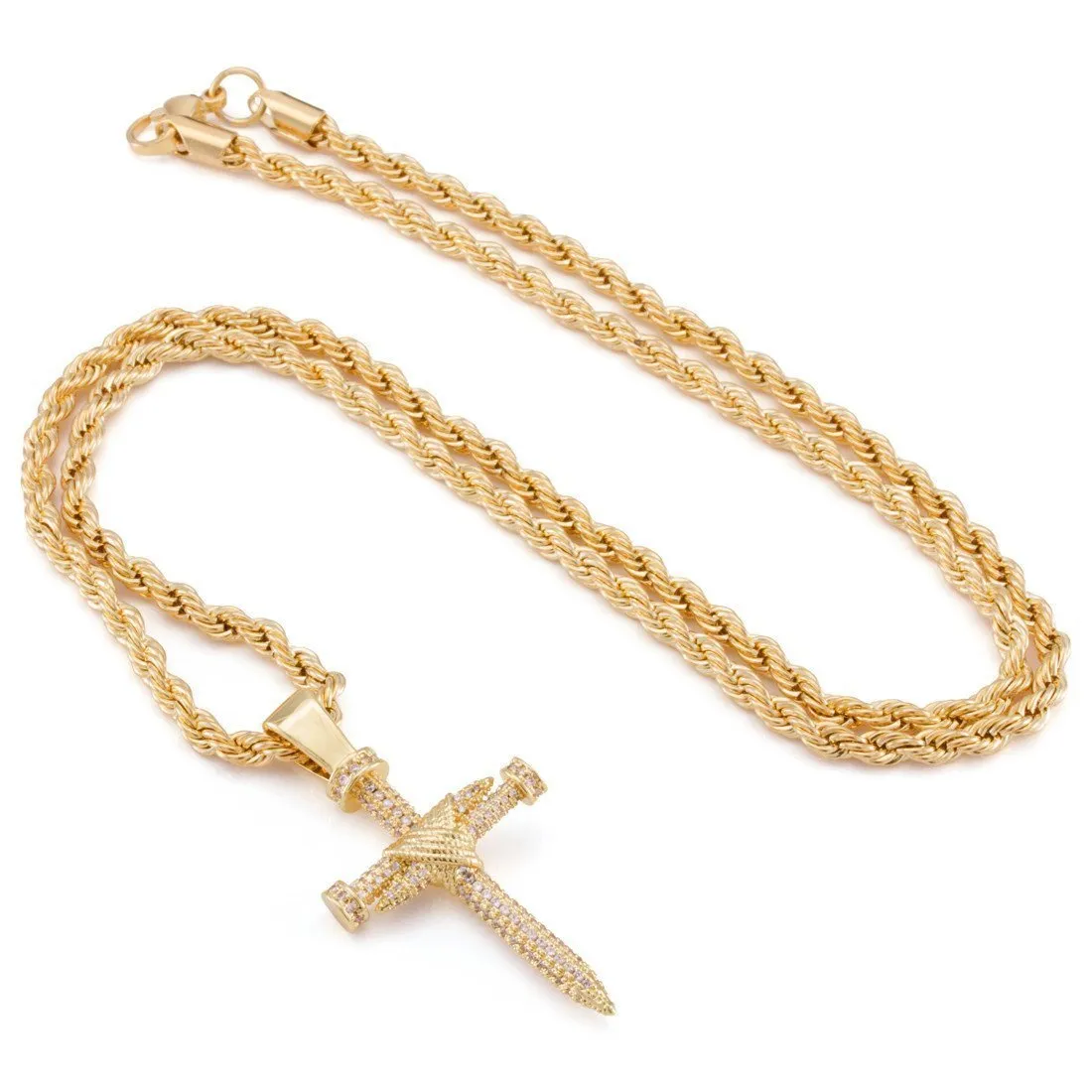 Nail Cross Necklace