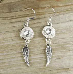 Nickel Bullet Wing Earrings