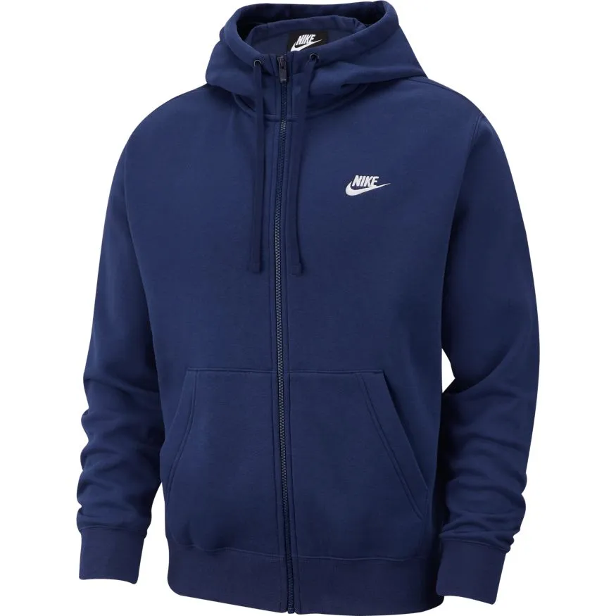 Nike Mens Sportswear Club Full Zip Hoodie Sweatshirt