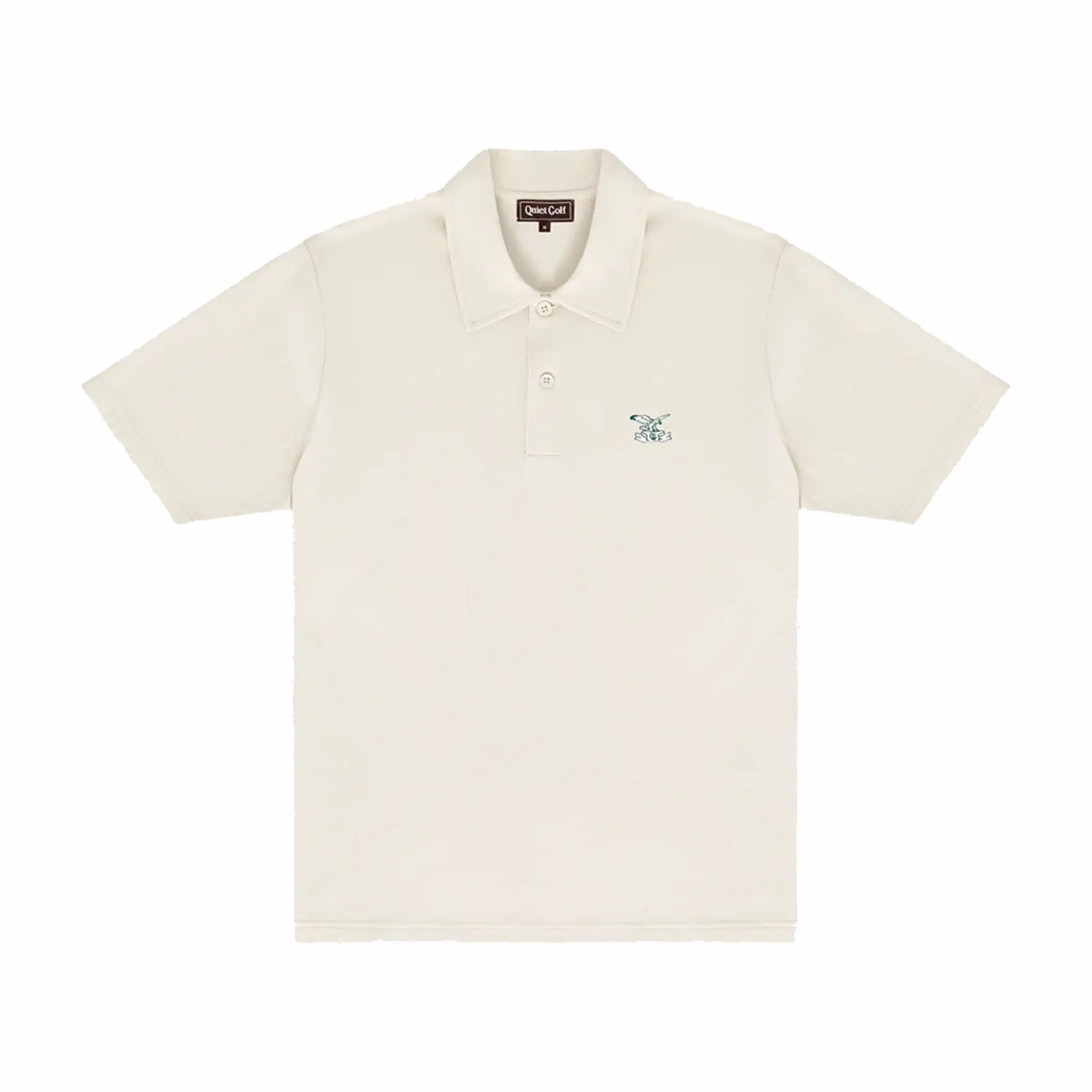 Quiet Golf Initial SS Polo (Bone)