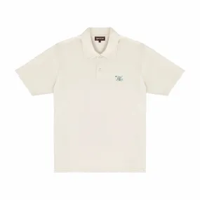 Quiet Golf Initial SS Polo (Bone)