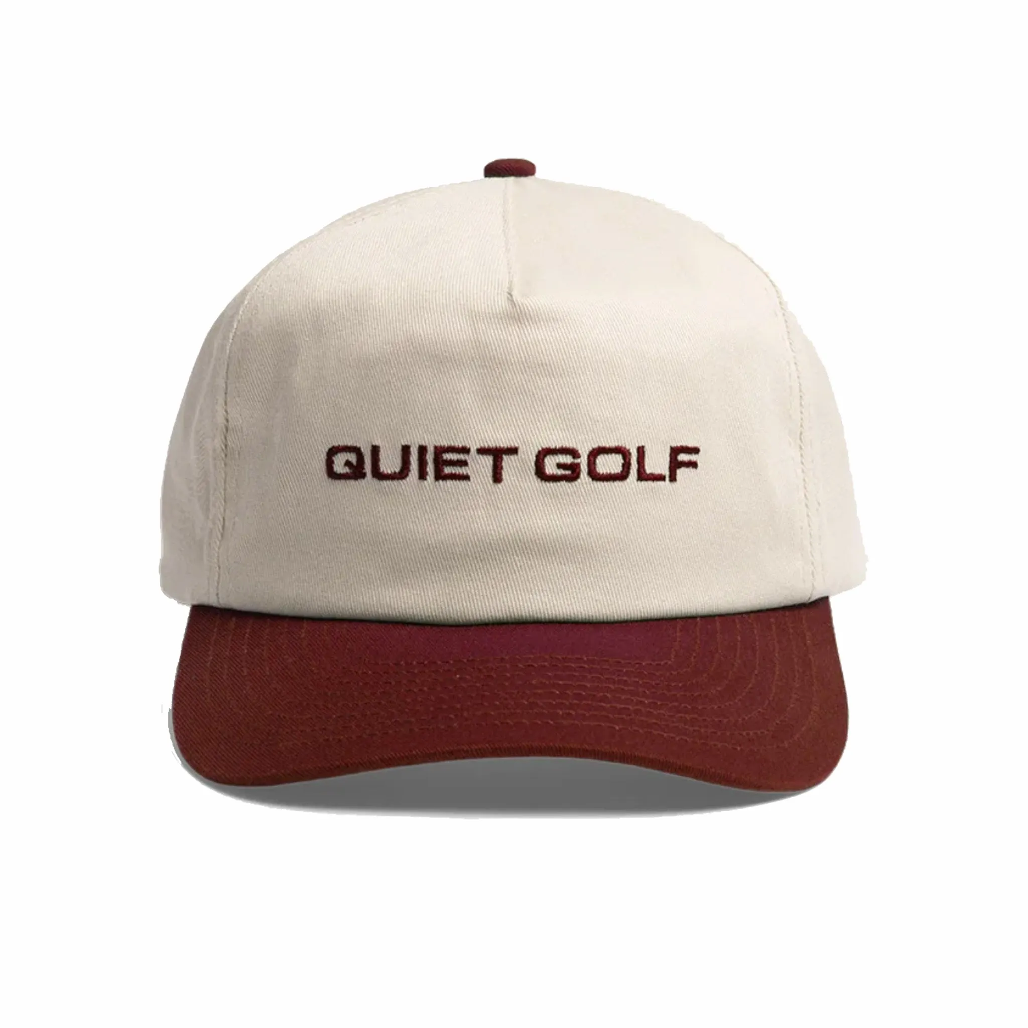 Quiet Golf Sport 5-panel Hat (Burgundy)