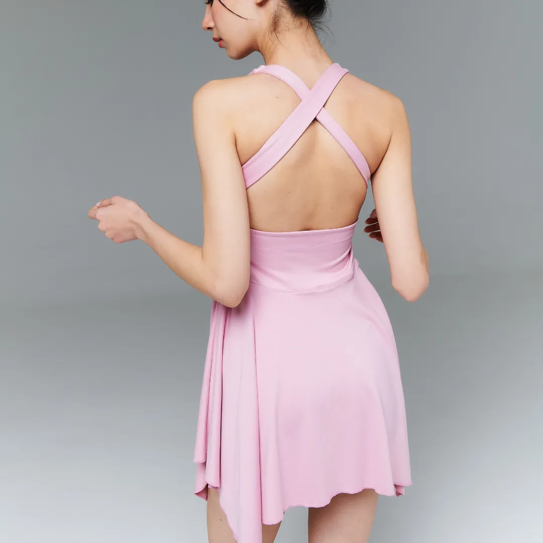 SILKFLEX HALTER DRESS