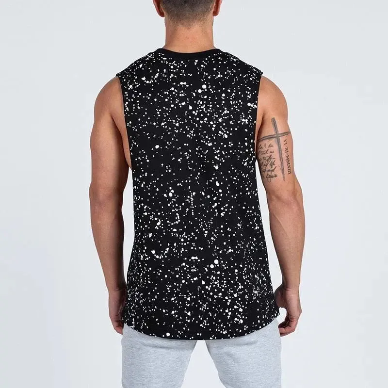 Splatter Dot Print Tank Top