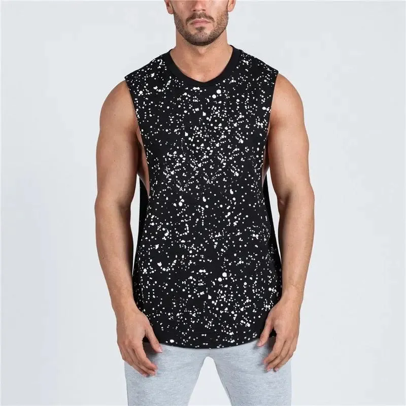 Splatter Dot Print Tank Top