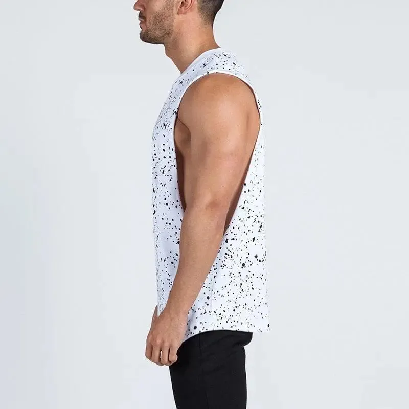 Splatter Dot Print Tank Top