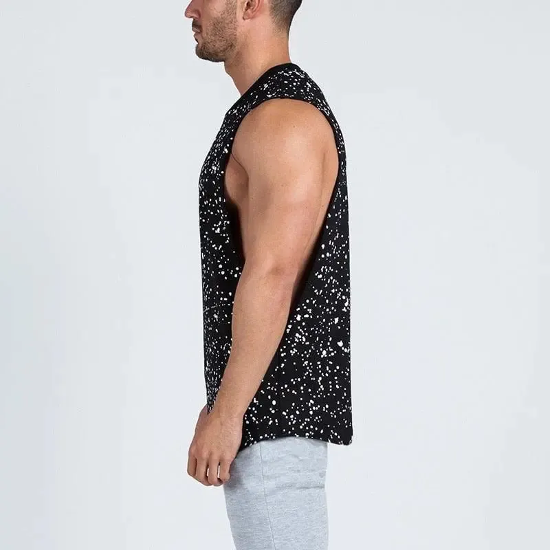 Splatter Dot Print Tank Top