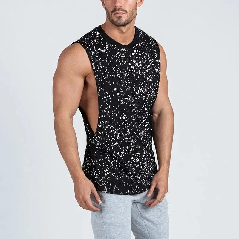 Splatter Dot Print Tank Top