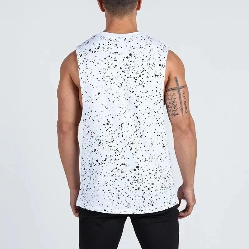 Splatter Dot Print Tank Top