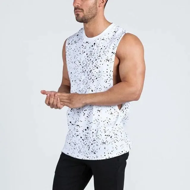 Splatter Dot Print Tank Top