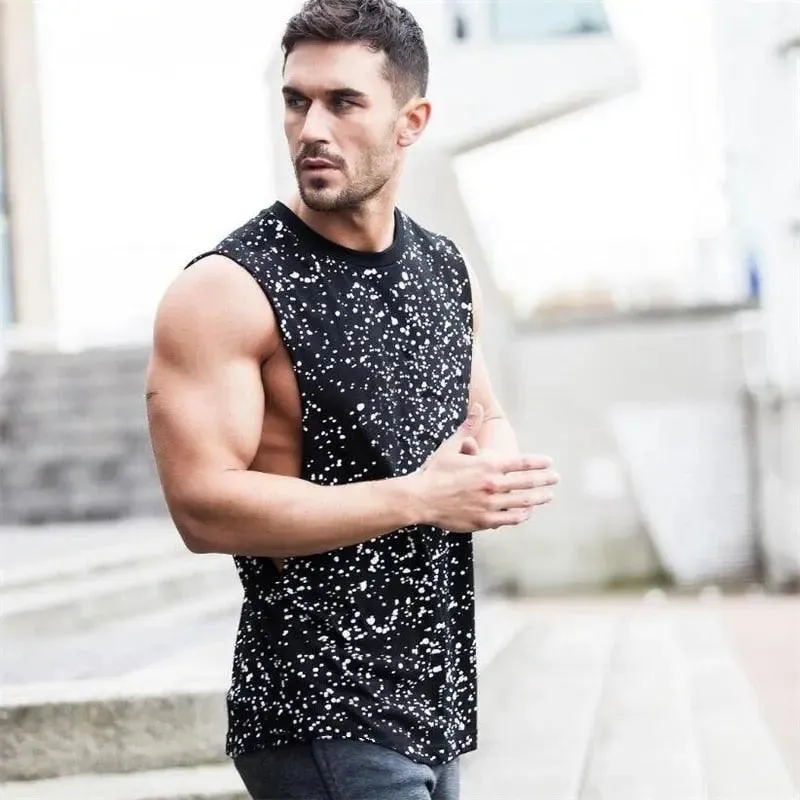 Splatter Dot Print Tank Top