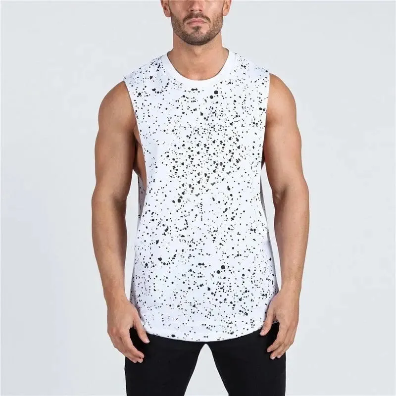 Splatter Dot Print Tank Top