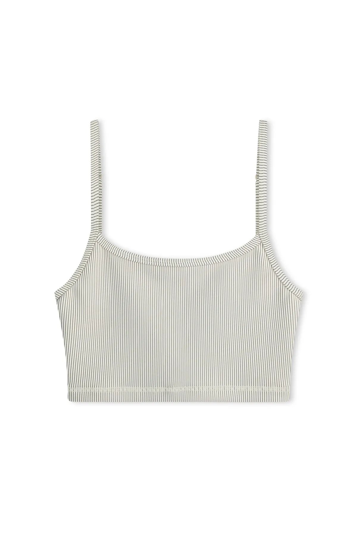 Stripe Rib Singlet - Coconut