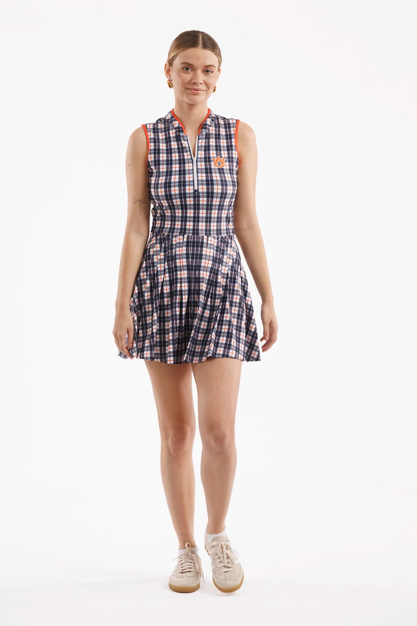 Tailgate Collection Mackenzie Dress - Auburn Plaid