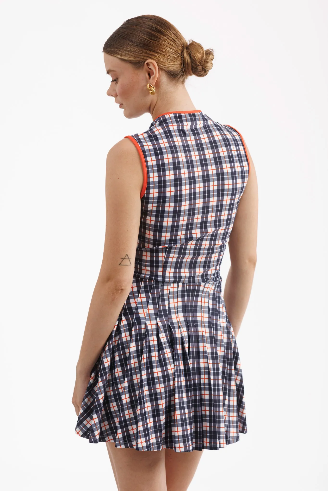 Tailgate Collection Mackenzie Dress - Auburn Plaid