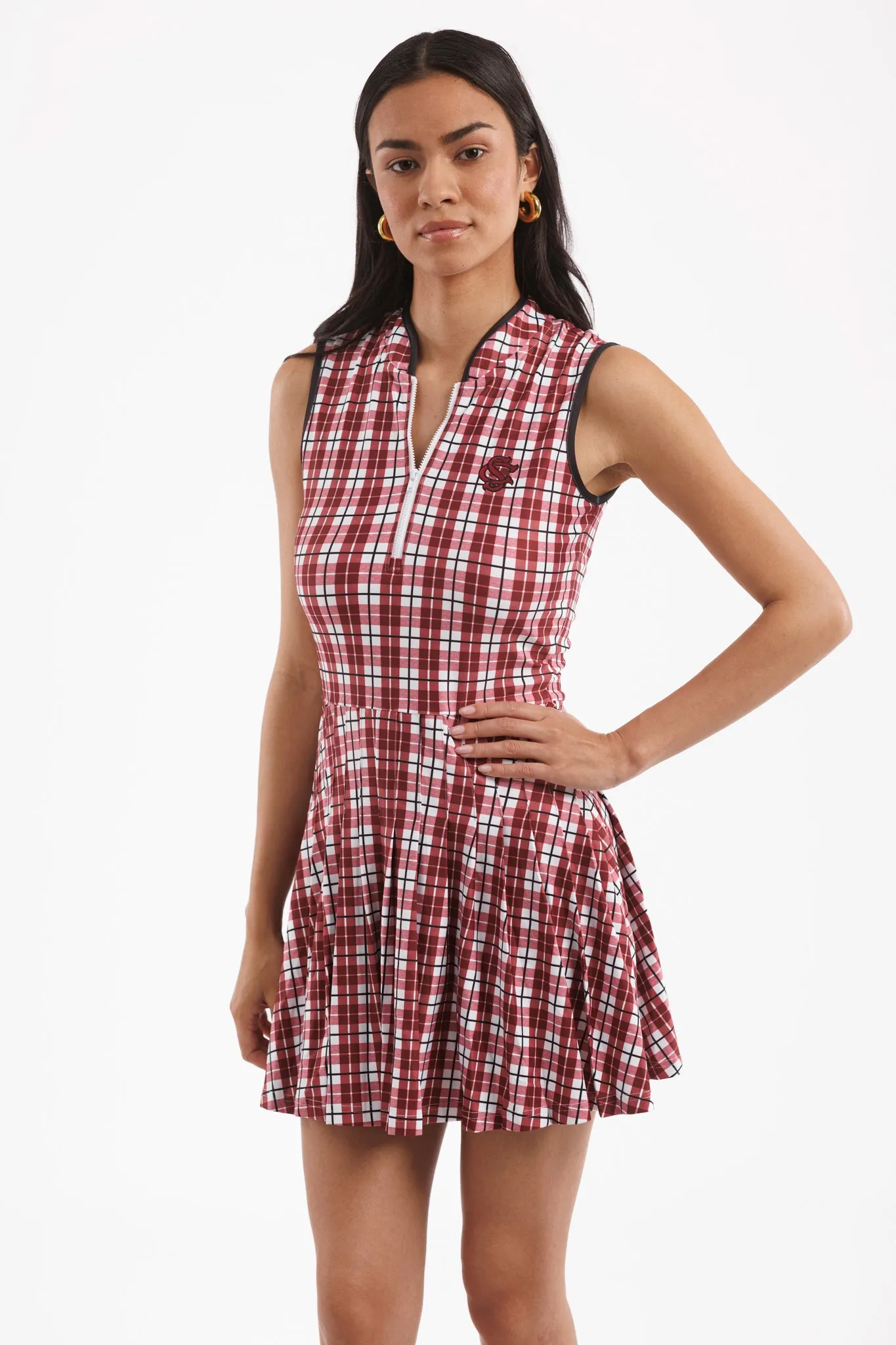 Tailgate Collection Mackenzie Dress - Gamecock Plaid