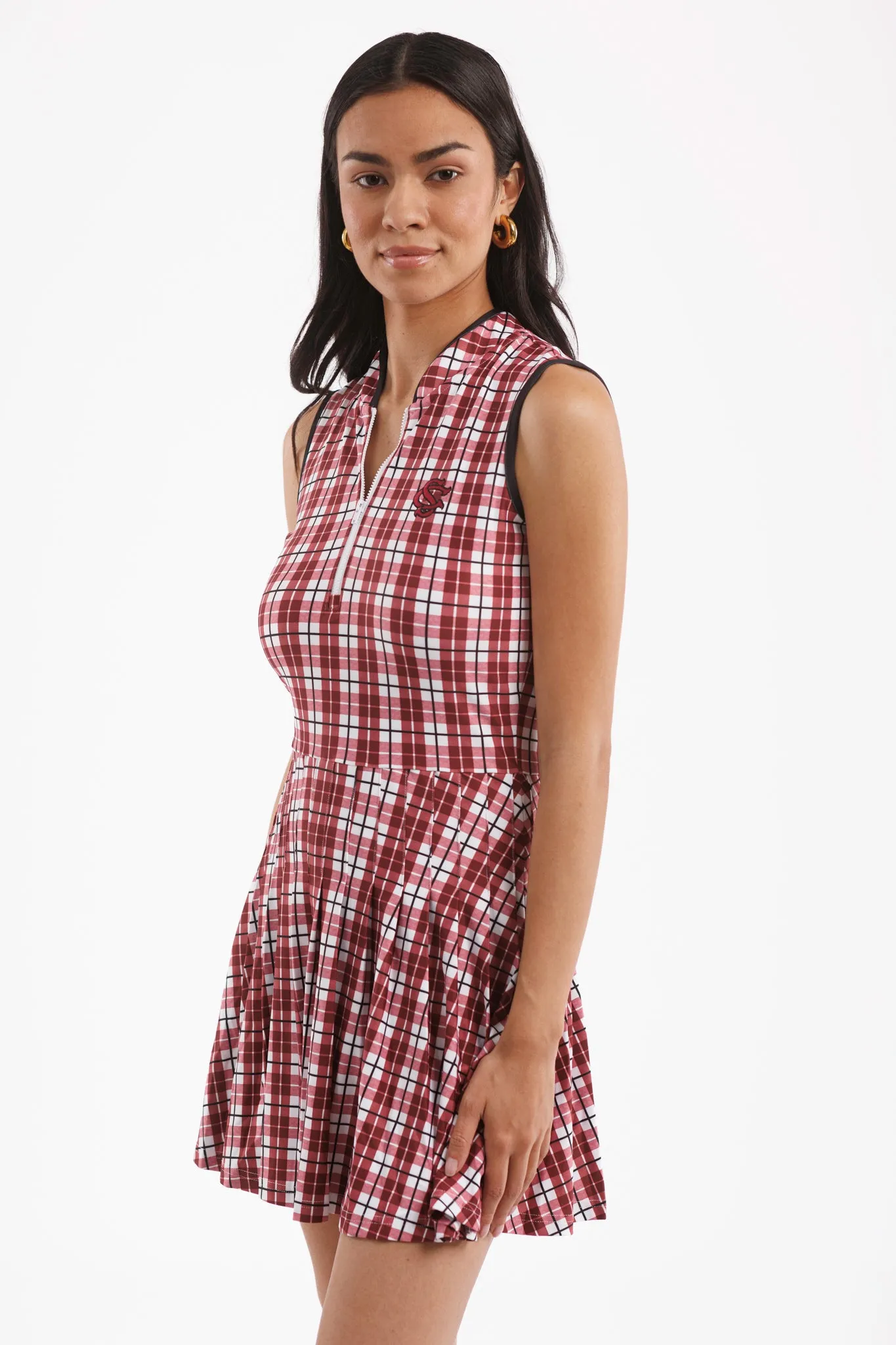 Tailgate Collection Mackenzie Dress - Gamecock Plaid